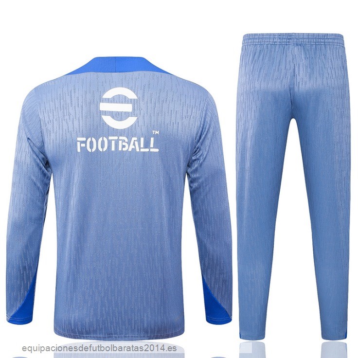 Nuevo Conjunto Completo Sudadera Entrenamiento Inter Milan 24/25 Azul Claro Baratas